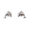 925 sterling silver dolphin stud earrings