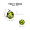 Peridot Gemstone Stud Jewellery