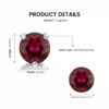 Garnet Gemstone Studs Jewellery