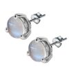 Moonstone Gemstone Stud Jewellery