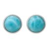 Larimar Gemstone Stud Jewellery