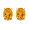 Citrine Gemstone Stud Earring Jewellery