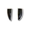925 sterling silver black onyx stud earrings