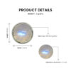 Moonstone Gemstone Stud Earring Graph