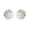 925 sterling silver textured sea urchin stud earrings
