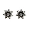 925 sterling silver sunflower stud earrings
