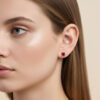 Garnet Gemstone Stud Jewellery