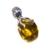 Lemon topaz octopus silver pendant