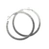 925 sterling silver hoop earrings, hammered texture stud style