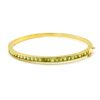 Peridot gold bangle bracelet