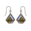 925 sterling silver kite earrings with labradorite