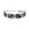 Handmade Multi Gemstone Sterling Silver Bracelet