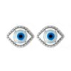 925 Sterling Silver evil eye stud earrings