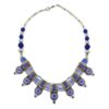 Statement necklace with Lapis Lazuli inlay