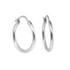 925 silver plated brass hoop earrings, minimalist classic design