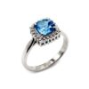 swiss blue topaz ring for women sterling silver 925