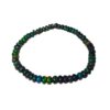Black opal beaded stretch bracelet