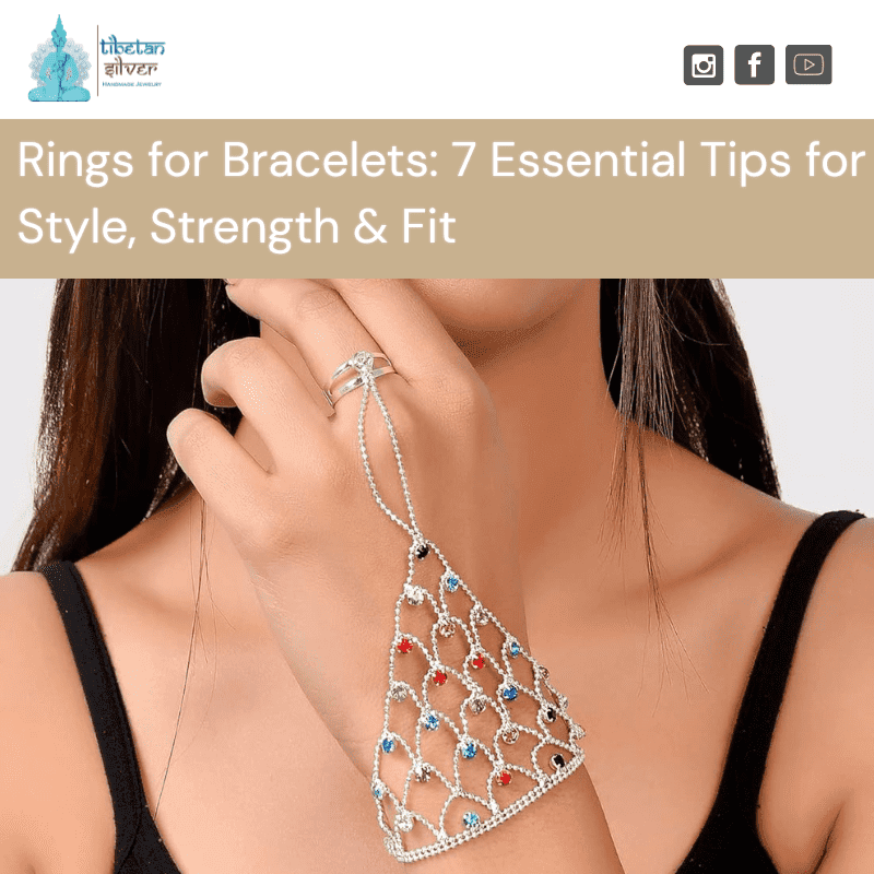 Handmade jewelry image featuring strong and stylish rings for bracelets
