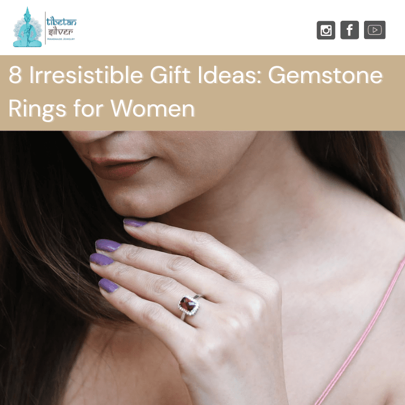 Beautiful gemstone rings for women styled for daily wear