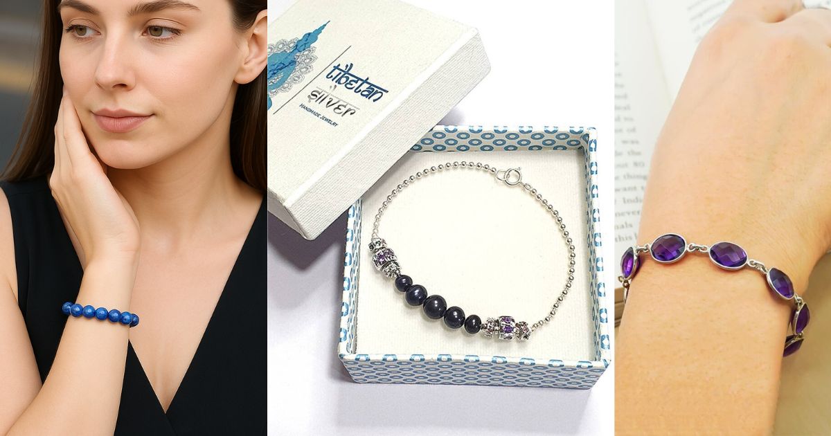Healing bracelets for depression with gemstones.